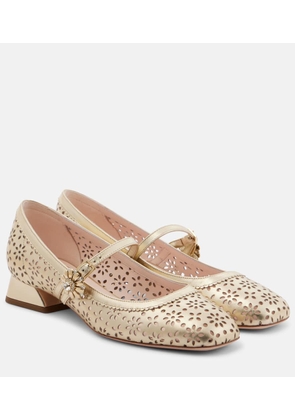 Roger Vivier New Tres Vivier 25 leather Mary Jane pumps