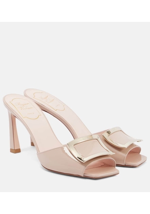 Roger Vivier Trompette 85 patent leather mules