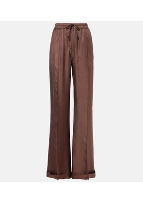 Tom Ford Silk twill wide-leg pants