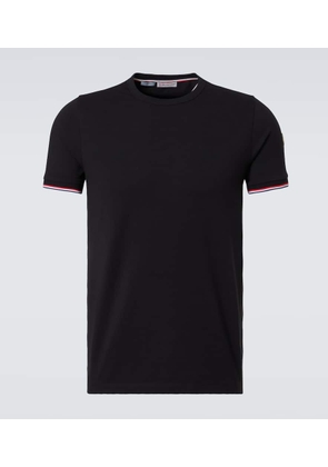 Moncler Tricolor cotton-blend jersey T-shirt