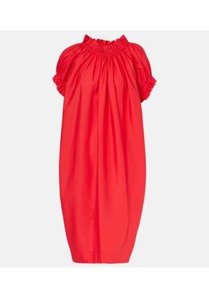 Simone Rocha Puff-sleeve ruffled cotton midi dress