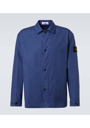 Stone Island Compass cotton canvas overshirt