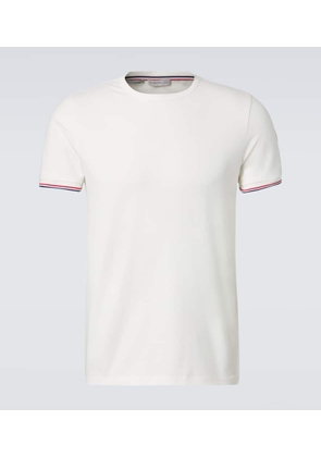 Moncler Tricolor cotton-blend jersey T-shirt