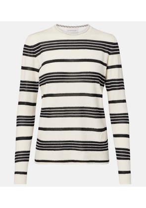 Moncler Striped cotton-blend sweater