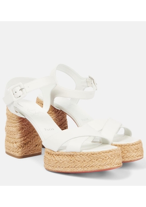 Christian Louboutin Calakala 70 leather espadrilles