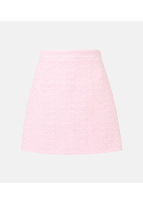 Patou Cotton-blend tweed miniskirt