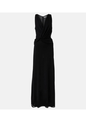 Christopher Esber Twisted Halter gathered ruched gown