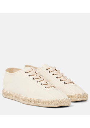 Lemaire Linoleum canvas lace-up espadrilles