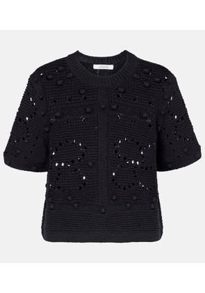 Dorothee Schumacher Bohemian Mood open-knit cotton-blend top