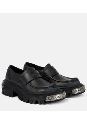 Balenciaga Tractor leather loafers