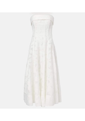 Simkhai Imogen jacquard bustier dress