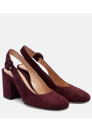 Gianvito Rossi Suede slingback pumps