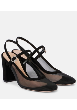 Gianvito Rossi Francoise 85 leather slingback pumps