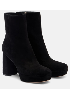 Gianvito Rossi Daisen 95 suede platform ankle boots
