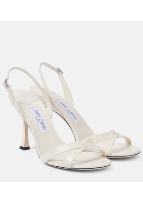 Jimmy Choo Elsy 90 leather sandals