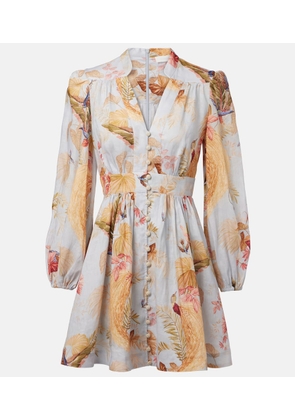 Zimmermann Ascension floral linen minidress