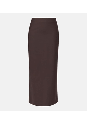 Brunello Cucinelli Wool-blend maxi skirt