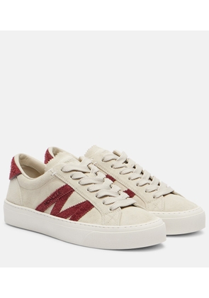 Moncler Monaco2 suede sneakers
