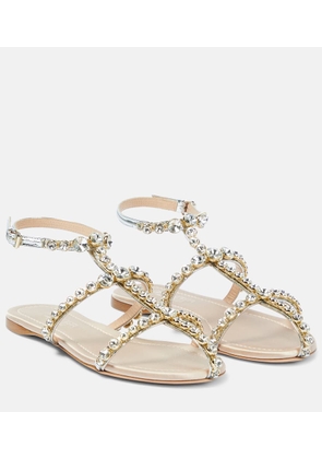 Giambattista Valli Maharani embellished leather sandals