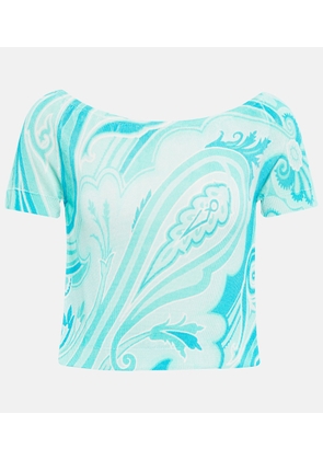 Etro Jacquard knit top