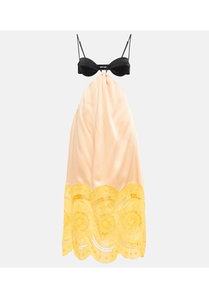 Stella McCartney Embroidered cutout gown