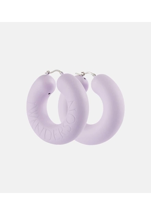JW Anderson Logo hoop earrings