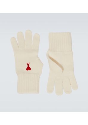 Ami Paris Ami de Cour virgin wool gloves