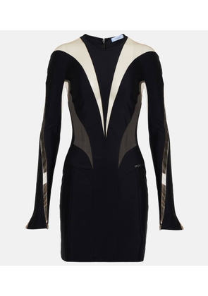 Mugler Paneled minidress