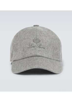 Loro Piana Logo cashmere baseball cap