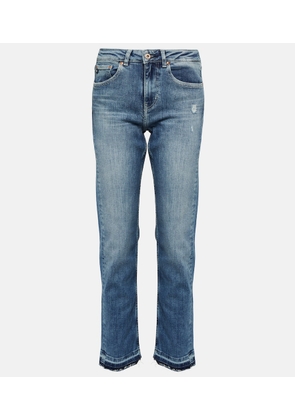 AG Jeans Girlfriend mid-rise straight jeans