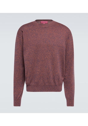 The Elder Statesman Melange cotton and cashmere sweater