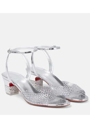 Christian Louboutin Cassandrissima embellished PVC sandals