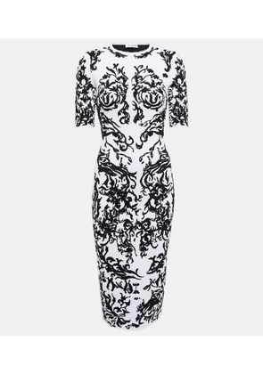 Alaia Printed midi dress