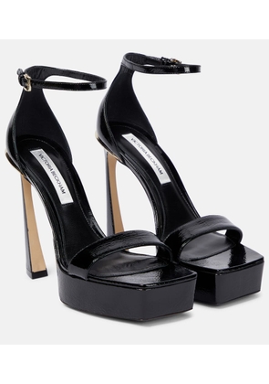 Victoria Beckham Patent leather platform sandals