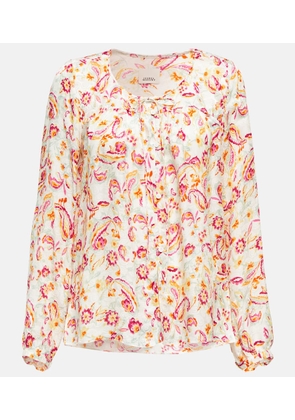 Isabel Marant Prian printed silk-blend blouse
