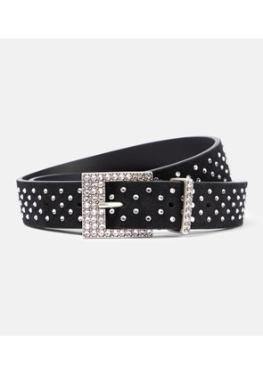 Isabel Marant Felixa slim embellished suede belt