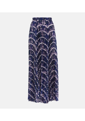 Altuzarra Sif printed pleated maxi skirt