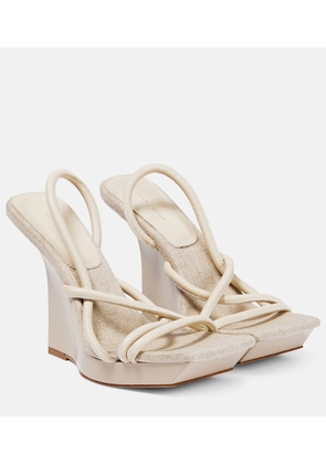 Gia Borghini Rosie 39 leather wedges