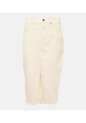 Veronica Beard Breves denim midi skirt