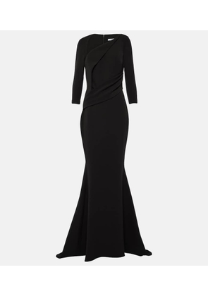 Safiyaa Pollina crepe gown