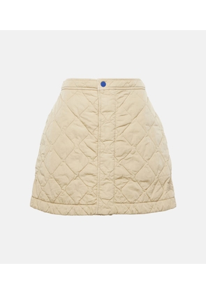 Burberry Quilted high-rise miniskirt