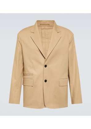 Lanvin Deconstructed cotton-blend blazer