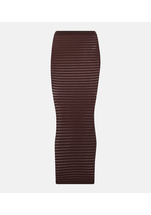 Alaia Striped maxi skirt