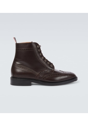 Thom Browne Leather lace-up brogue boots