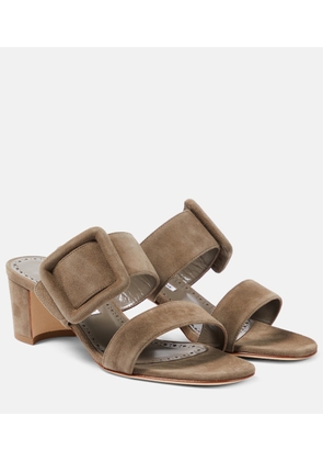 Manolo Blahnik Newton 50 suede mules