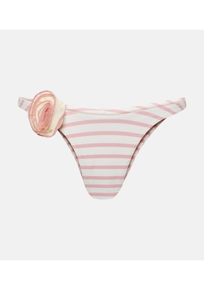 Same Rose 90s floral-applique bikini bottoms