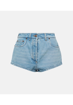 Prada High-rise denim shorts