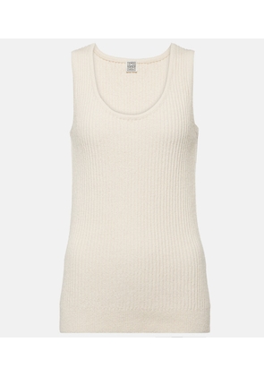 Toteme Ribbed-knit cotton-blend boucle tank top