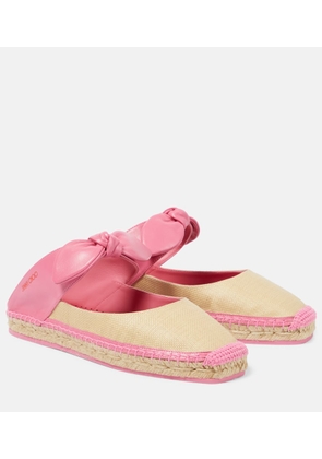 Jimmy Choo Reka leather-trimmed espadrilles