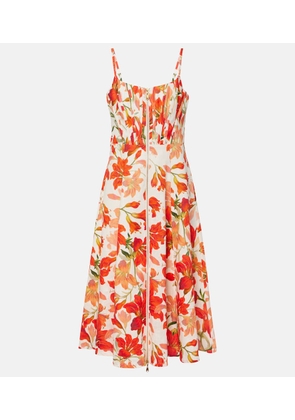 Zimmermann Tranquillity floral linen midi dress